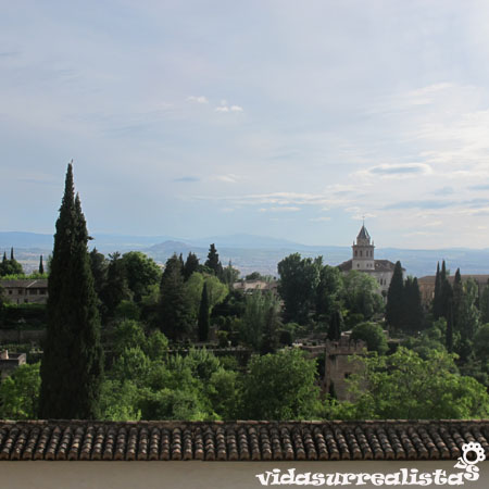Vista desde el Generalife de la Alhambra, Granada, España